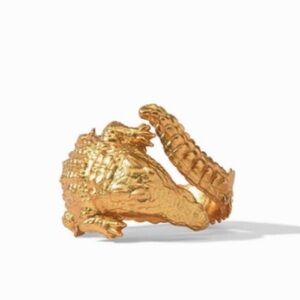 JULIE VOS • Golden Adjustable Alligator Ring size 7